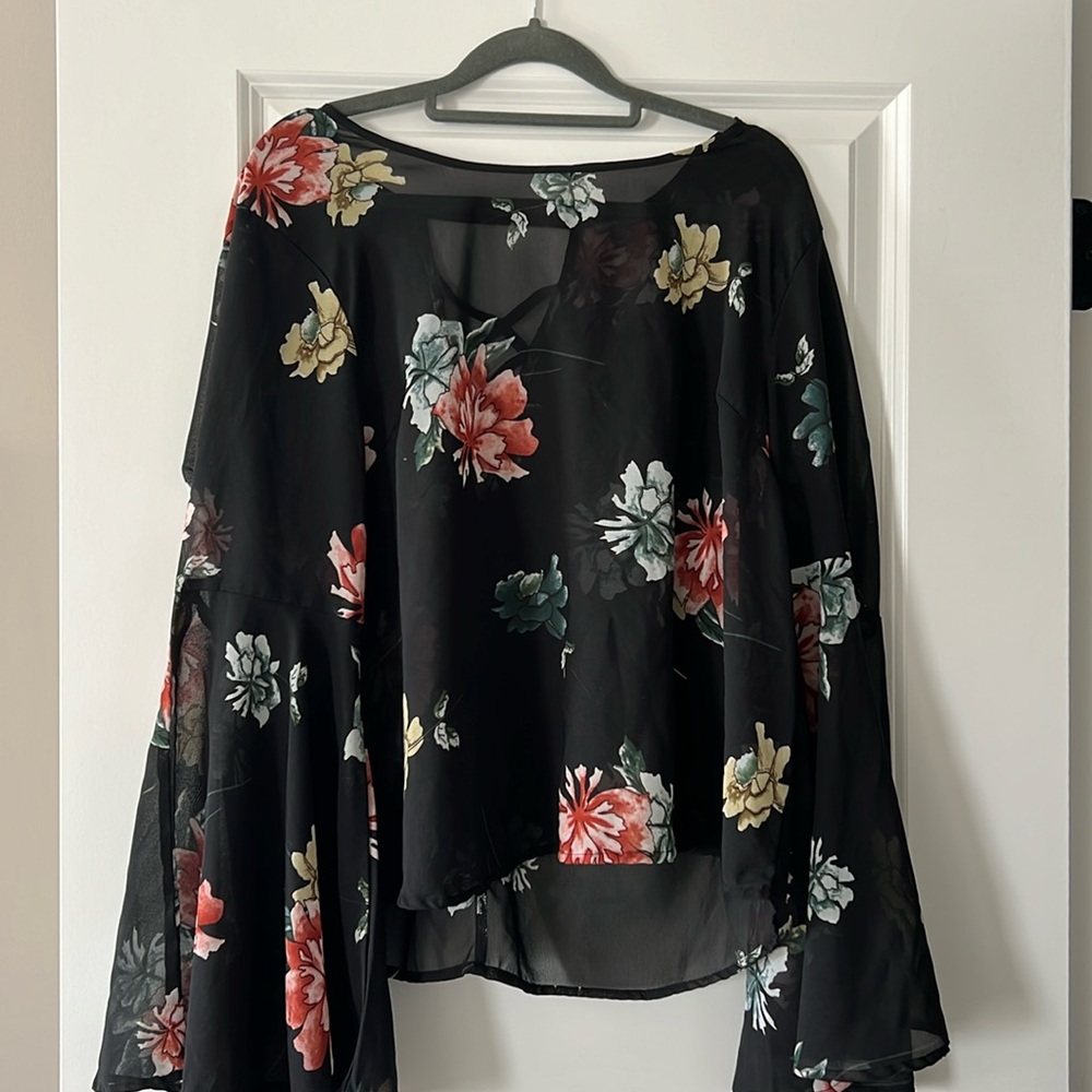 SHEIN floral blouse